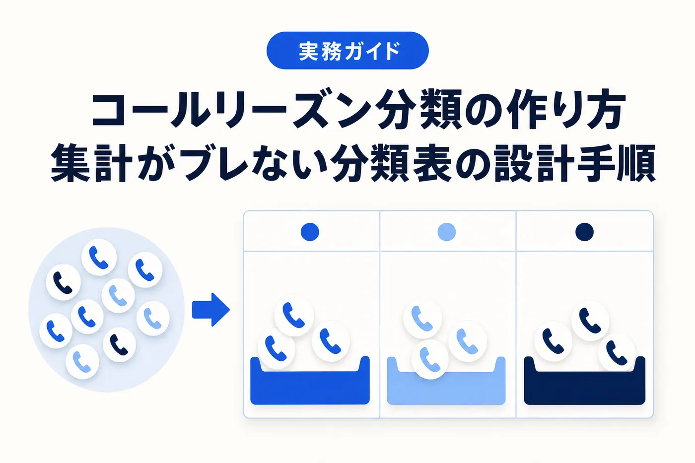 コールリーズン分類の作り方 ── 集計がブレない問い合わせ分類表の設計手順のアイキャッチ